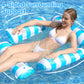 🏖️✨ Saltea Gonflabilă cu Dungi pentru Piscină – Relaxare Maximă, Design Răcoritor și Poze de Vacanță Perfecte! 🍹☀️