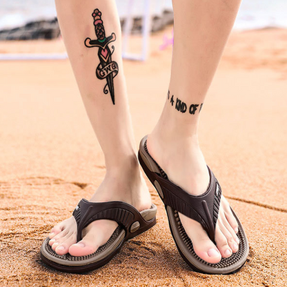 ☀️ Șlapi Bărbați Flexibili și Ușori – Relaxare Totală pentru Zilele Călduroase! 🌊