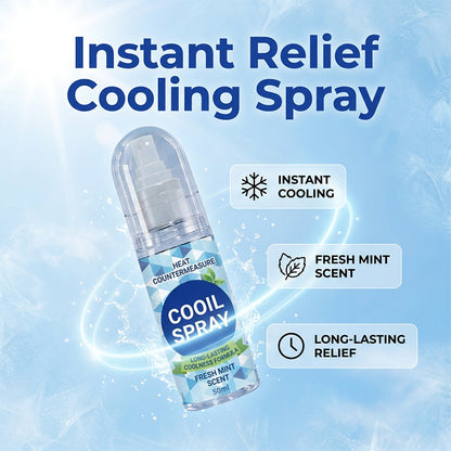❄️ Spray cu Efect Răcoritor de Lungă Durată – Prospețime Instantanee pentru Zilele Toride! 🌬️