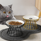 🐱 Bol de Ceramică pentru Pisici pe Suport Înalt din Fier – Mese Confortabile și Sănătoase pentru Prietenul Tău Blănos! 🍽️