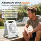 🌞 Ventilator de Exterior cu Dublă Sursă de Energie, Panou Solar și Lumină Integrată – Răcoare și Iluminat Sustenabil Oriunde te Afli! 🏕️