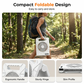 🌞 Ventilator de Exterior cu Dublă Sursă de Energie, Panou Solar și Lumină Integrată – Răcoare și Iluminat Sustenabil Oriunde te Afli! 🏕️