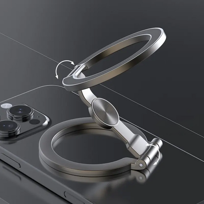 🧲 Suport Magnetic pentru Telefon, Pliabil și Ultra-Subțire – Prindere Puternică, Rotație la 360° și Utilizare Versatilă (Grilaj de Aer, Birou sau Mână) 🚗