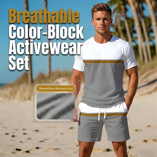 🛍️ Outfit Casual Ușor pentru Bărbați –  Se Uscă Rapid și Este Elastic, Ideal pentru Fitness, Alergare și Zile Relaxante! 🏃‍♂️