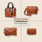 ✨ Set de 4 genți de mână din piele PU pentru femei! 👜