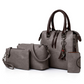✨ Set de 4 genți de mână din piele PU pentru femei! 👜