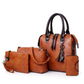 ✨ Set de 4 genți de mână din piele PU pentru femei! 👜