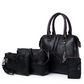 ✨ Set de 4 genți de mână din piele PU pentru femei! 👜
