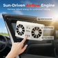 ☀️ Ventilator Auto Solar cu Temp. Display, Răcire Parcare & Plată la Livrare 🚗💨