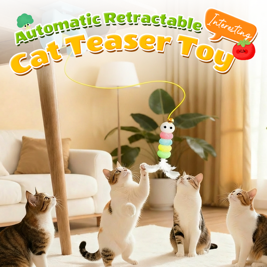 🐱 Jucărie Interactivă Automată, Extensibilă pentru Pisici! ✨
