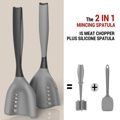 ✨ Lingură de Silicon Multifuncțională cu Orificii de Scurgere! 🍳