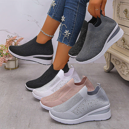✨ Pantofi Respirabili din Tricot pentru Femei, Ideali pentru Mers! 👟
