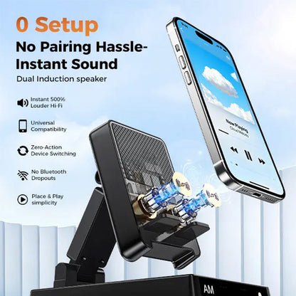 ✨ Suport de Telefon cu Difuzor Bluetooth 3-în-1 📱