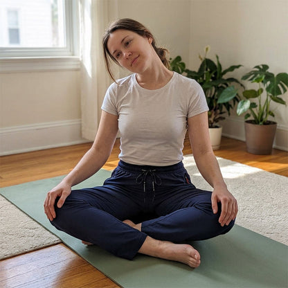 👖Elastic Drawstring Waist, Straight & Comfortable🌀 Women's Casual Trousers – Adjustable Waist & Lightweight Breathable | Everyday Commute Ease ✨