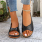 ✨ Sandale Vintage Confortabile cu Vârf Decupat pentru Femei 👡