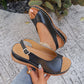 ✨ Sandale Vintage Confortabile cu Vârf Decupat pentru Femei 👡