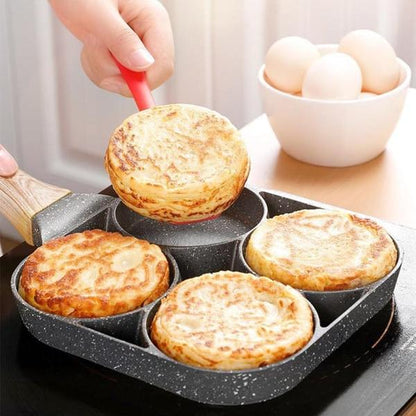 🥞 Clătite cu Formă Perfectă: Tigaie cu 4 Găuri! 🍳