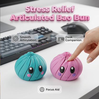 😌 Stres la Birou? Relaxare Tactilă cu Bao Bun Drăgălaș! 🎀