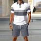 👕 Set Bărbați Cămașă și Shorts Vară, Special Sezon Cald ☀️