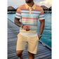 👕 Set Bărbați Cămașă și Shorts Vară, Special Sezon Cald ☀️
