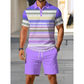 👕 Set Bărbați Cămașă și Shorts Vară, Special Sezon Cald ☀️