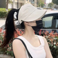 🧢 Pălărie Soare Bor Lat cu Închidere Hook: Protecție UV & Confort! ☀️