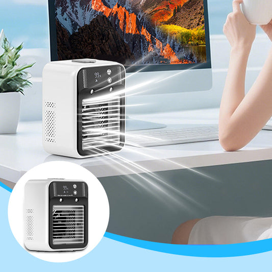 ❄️ Aer Condiționat Portabil cu Umidificator: Răcire & Hidratare! 💧