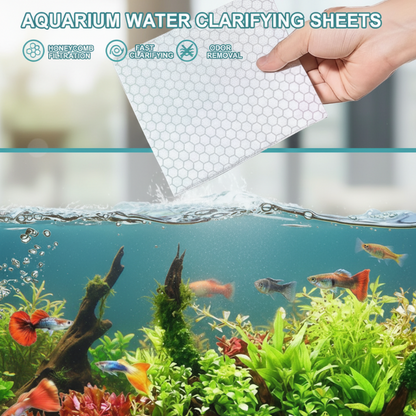💧 Apă Cristalină Instant: Folii Clarifiere Acvariu! 🐠