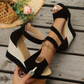 👡 Sandale Wedge Peep-Toe cu Baretă: Eleganță & Confort de Vară! ✨