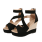 👡 Sandale Wedge Peep-Toe cu Baretă: Eleganță & Confort de Vară! ✨