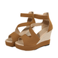 👡 Sandale Wedge Peep-Toe cu Baretă: Eleganță & Confort de Vară! ✨