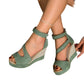 👡 Sandale Wedge Peep-Toe cu Baretă: Eleganță & Confort de Vară! ✨