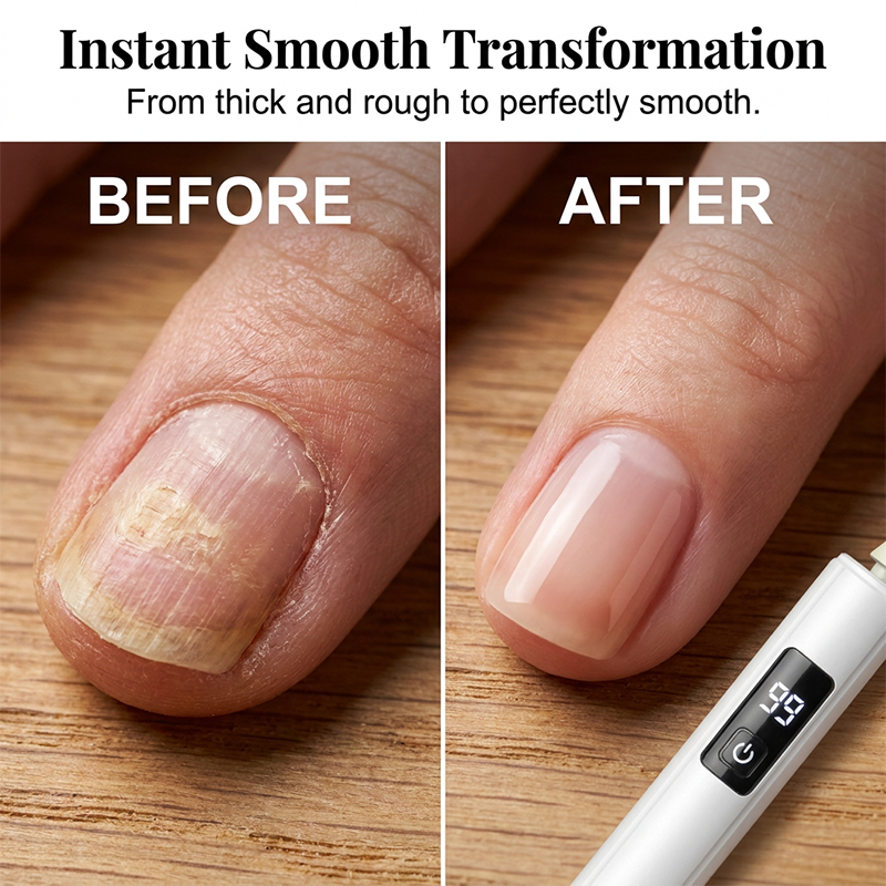 📢📢Limited-Time SALE -ONLY £9.99!!🔥Professional Electric Nail Polisher,Electric Nail Grinder With LED Light,easily shape, smooth, polish, or remove gel according
