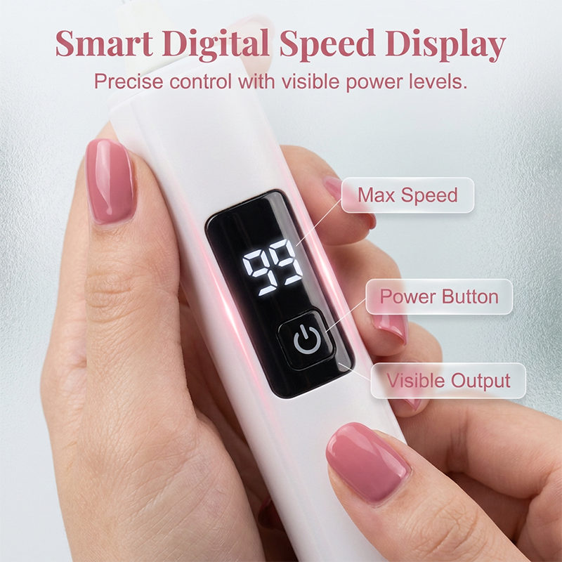 📢📢Limited-Time SALE -ONLY £9.99!!🔥Professional Electric Nail Polisher,Electric Nail Grinder With LED Light,easily shape, smooth, polish, or remove gel according