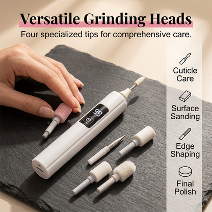 📢📢Limited-Time SALE -ONLY £9.99!!🔥Professional Electric Nail Polisher,Electric Nail Grinder With LED Light,easily shape, smooth, polish, or remove gel according