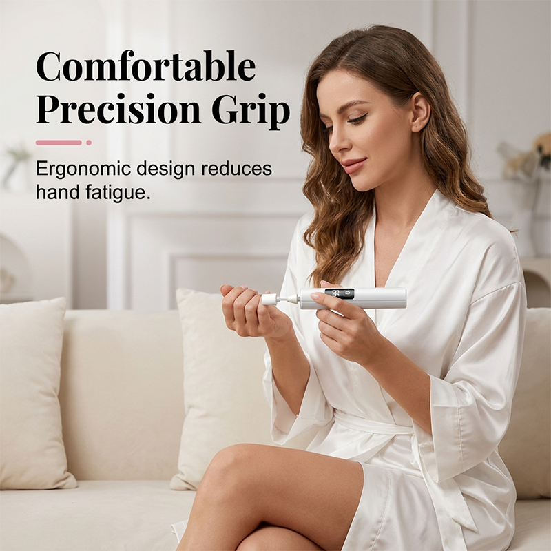 📢📢Limited-Time SALE -ONLY £9.99!!🔥Professional Electric Nail Polisher,Electric Nail Grinder With LED Light,easily shape, smooth, polish, or remove gel according