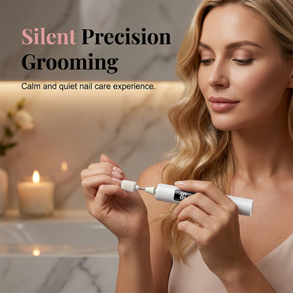 📢📢Limited-Time SALE -ONLY £9.99!!🔥Professional Electric Nail Polisher,Electric Nail Grinder With LED Light,easily shape, smooth, polish, or remove gel according