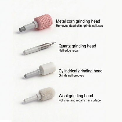 📢📢Limited-Time SALE -ONLY £9.99!!🔥Professional Electric Nail Polisher,Electric Nail Grinder With LED Light,easily shape, smooth, polish, or remove gel according