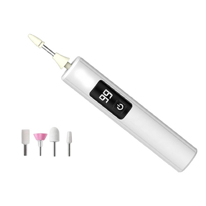 📢📢Limited-Time SALE -ONLY £9.99!!🔥Professional Electric Nail Polisher,Electric Nail Grinder With LED Light,easily shape, smooth, polish, or remove gel according