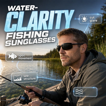 🎣 Ochelari de Pescuit Polarizați Ultra-Ușori – Vizibilitate Clară și Protecție pe Apă 🕶️💧
