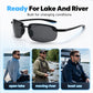 🎣 Ochelari de Pescuit Polarizați Ultra-Ușori – Vizibilitate Clară și Protecție pe Apă 🕶️💧