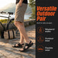 👞 Sandale Bărbătești din Piele – Șlapi Slip-On Duali pentru Exterior și Plajă | Confort de Vară 🏖️☀️