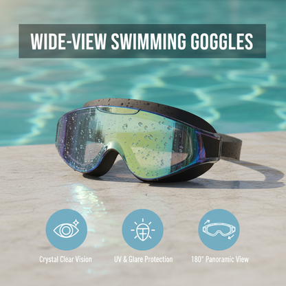 🏊‍♀️ Ochelari de Înot HD Anti-Aburire cu Câmp Vizual Larg – Claritate și Confort în Apă ✨