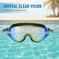 🏊‍♀️ Ochelari de Înot HD Anti-Aburire cu Câmp Vizual Larg – Claritate și Confort în Apă ✨