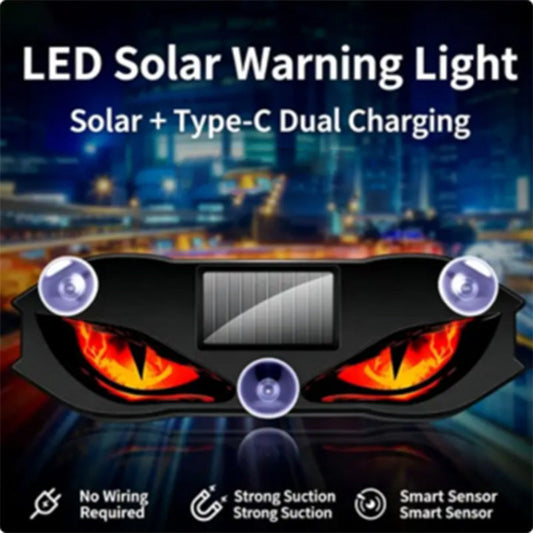 ☀️ Lumină de Avertizare LED Auto cu Energie Solară | Vizibilitate Maximă & Siguranță Fără Baterii 🚗⚠️