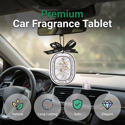 💥Cumpără 1 și primești 4 gratis ! 🚗🌸 Parfum Auto Suspendat pe Bază de Carton | Aromă Plăcută & Design Elegant ✨