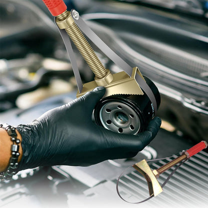 ✨ Cheie Reglabilă pentru Filtru de Ulei Auto cu Curea din Oțel | Demontare Simplă & Fixare Sigură 🔧🚗