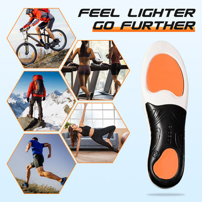 🦶Ergonomic Arch Support, Relieves Fatigue🚶 Arch Support Insoles – High-Density Cushioning | Perfect for Prolonged Standing & Walking, Reduces Foot Pressure ✨