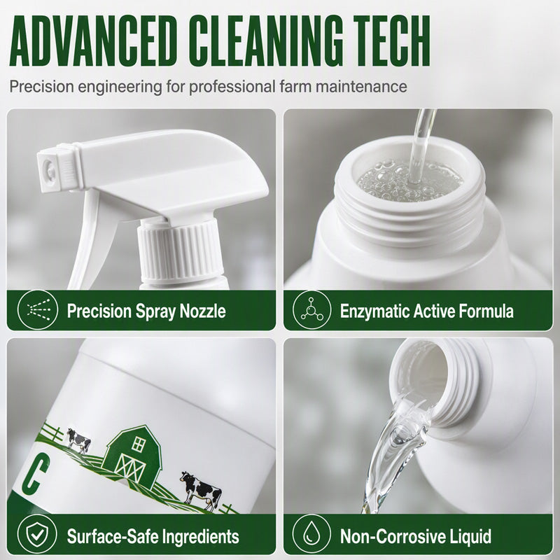 🧴Easy Spray, Everyday Convenience🚜 Farm Surface Cleaning Spray – 120ml | Convenient Spray Format, Quickly Tackles Common Farm Messes, Makes Routine Cleaning Easier ✨
