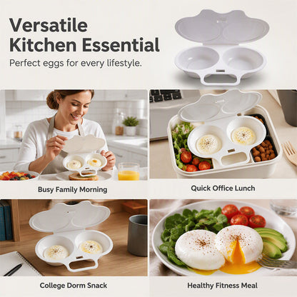 ✨🥚 Van haastig ochtendritueel naar perfect gepocheerd ei in minuten! Dé dubbelzijdige eierkoker die heel Europa gebruikt – consistent, olievrij en bizar makkelijk. 50% KORTING!